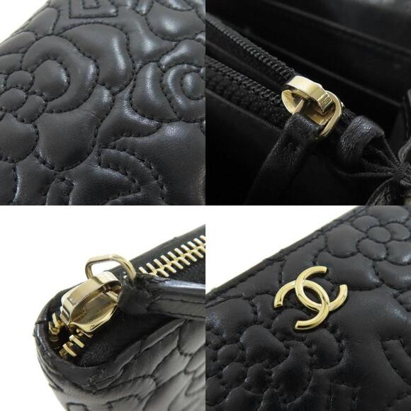 CHANEL Black Lambskin Leather Wallet - Picture 9 of 11